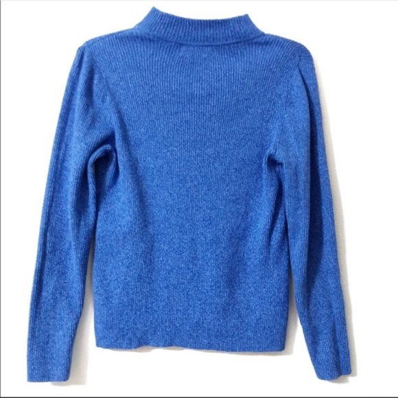 Karen Scott Petite Mock Neck Sweater Size Medium - Picture 2 of 6